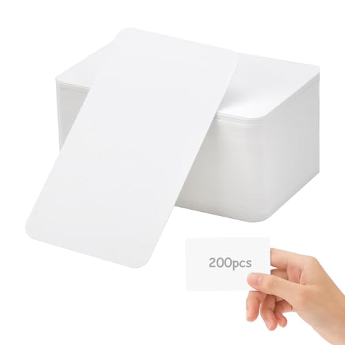 APOMOONS 200 Stück Blanko Papier Karten, Karteikarten Blanko Spielkarten, Visitenkarten Papier, 9 x 5,5 cm Weißes Kraftpapier Karten zum Selbstgestalten für DIY Schule Büro Vokabel Lernen APOMOONS 200 Stück Blanko Papier Karten, Karteikarten Blanko Spielkarten, Visitenkarten Papier, 9 x 5,5 cm Weißes Kraftpapier Karten zum Selbstgestalten für DIY Schule Büro Vokabel Lernen von APOMOONS