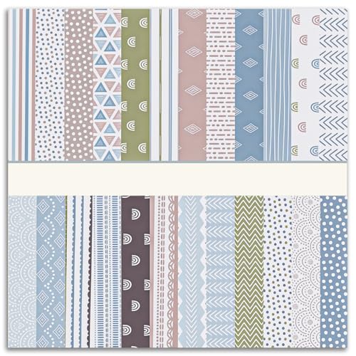 APOMOONS 24PCS Scrapbook Papier, 31×31 cm Doppelseitiges Bastelpapier Muster, Designs Motivpapier im Scrapbook Papierblock Set Premium Cardstock Ligninfrei Papier für DIY Kartenherstellung von APOMOONS