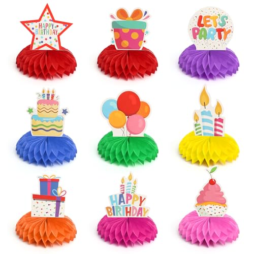 APOMOONS Bienenwaben Geburtstagsdeko Tischdeko 9PCS Kindergeburtstag Happy Birthday Deko und Kuchendeko Geburtstag Perfekt für Kindergeburtstag Party Tischdekorationen Tischdeko Kindergeburtstag APOMOONS Bienenwaben Geburtstagsdeko Tischdeko 9PCS Kindergeburtstag Happy Birthday Deko und Kuchendeko Geburtstag Perfekt für Kindergeburtstag Party Tischdekorationen Tischdeko Kindergeburtstag von APOMOONS