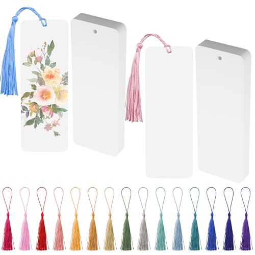 Lesezeichen Papier Weiß, 60 Stück Lesezeichen Blanko mit 60 Bunt Quasten, Lesezeichen Basteln mit Loch Lesezeichen Rohling Selbst Gestalten, Lesezeichen Rohlinge Set für DIY Handwerk Geschenkanhänger Lesezeichen Papier Weiß, 60 Stück Lesezeichen Blanko mit 60 Bunt Quasten, Lesezeichen Basteln mit Loch Lesezeichen Rohling Selbst Gestalten, Lesezeichen Rohlinge Set für DIY Handwerk Geschenkanhänger von APOMOONS