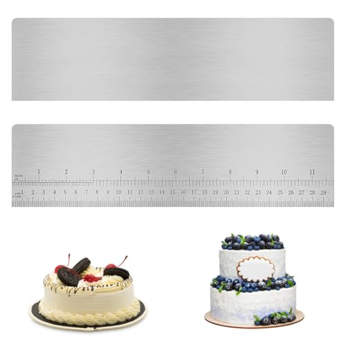 APOMOONS Kuchenschaber mit Skala 30cm Edelstahl Tortenspachtel Tortenglätter Kuchen Glatter Tortenschaber Torten Schaber Silber Cake Scraper für Zuckerguss Glätter Mousse Buttercreme DIY Werkzeug APOMOONS Kuchenschaber mit Skala 30cm Edelstahl Tortenspachtel Tortenglätter Kuchen Glatter Tortenschaber Torten Schaber Silber Cake Scraper für Zuckerguss Glätter Mousse Buttercreme DIY Werkzeug von APOMOONS