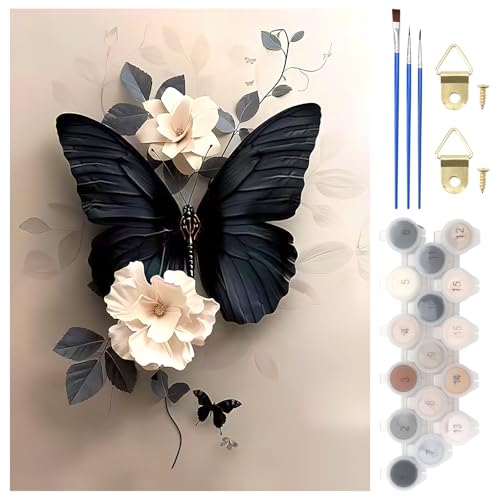 APOMOONS Malen Nach Zahlen Erwachsene Blumen, Cheerful Painting Kits Paint By Numbers Adult Butterfly DIY Gemälde Kit Geschenk für Wanddeko Malen-Nach-Zahlen für Home Decor 30x40cm APOMOONS Malen Nach Zahlen Erwachsene Blumen, Cheerful Painting Kits Paint By Numbers Adult Butterfly DIY Gemälde Kit Geschenk für Wanddeko Malen-Nach-Zahlen für Home Decor 30x40cm von APOMOONS