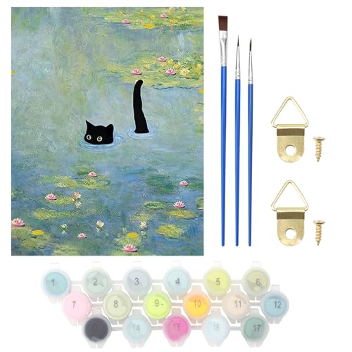 APOMOONS Malen Nach Zahlen Katzen Kit, Malen Nach Zahlen Tiere mit Pinsel Farben und Haken, 30x40cm Malen Nach Zahlen Erwachsene Katze, Malen Nach Zahlen Kinder Aab 10, Paint by Numbers APOMOONS Malen Nach Zahlen Katzen Kit, Malen Nach Zahlen Tiere mit Pinsel Farben und Haken, 30x40cm Malen Nach Zahlen Erwachsene Katze, Malen Nach Zahlen Kinder Aab 10, Paint by Numbers von APOMOONS
