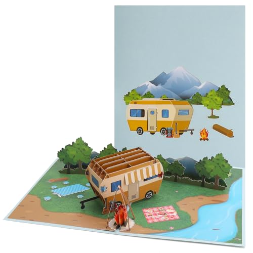 APOMOONS Popup Karte Camping mit Wohnwagen, 3D Geburtstagskarte für Campingausflug, Waldmotiv und Reisegutschein Lustige Klappkarte für Männer Frauen Camper Ruhestand Urlaub Glückwünsche APOMOONS Popup Karte Camping mit Wohnwagen, 3D Geburtstagskarte für Campingausflug, Waldmotiv und Reisegutschein Lustige Klappkarte für Männer Frauen Camper Ruhestand Urlaub Glückwünsche von APOMOONS