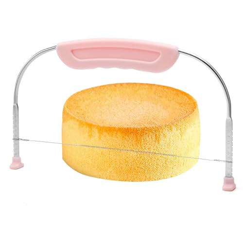 APOMOONS Verstellbarer Kuchenschneider, Kuchenschneider Kuchennivellierer, Professioneller Edelstahl-Kuchenschneider Nivellierdrähte und violetter Griff für Hochzeit Geburtstag Schichtkuchen APOMOONS Verstellbarer Kuchenschneider, Kuchenschneider Kuchennivellierer, Professioneller Edelstahl-Kuchenschneider Nivellierdrähte und violetter Griff für Hochzeit Geburtstag Schichtkuchen von APOMOONS