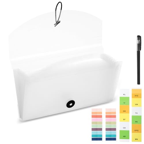 Quittung Coupon Organizer, Fächermappe mit 13 Kleine Taschen Erweiterbare Ordner Dokumentenmappe für Aufbewahrung von Empfang Karten Quittungen Rechnungen Schecks Ordnungsmappe transparent 26 X 15cm Quittung Coupon Organizer, Fächermappe mit 13 Kleine Taschen Erweiterbare Ordner Dokumentenmappe für Aufbewahrung von Empfang Karten Quittungen Rechnungen Schecks Ordnungsmappe transparent 26 X 15cm von APOMOONS