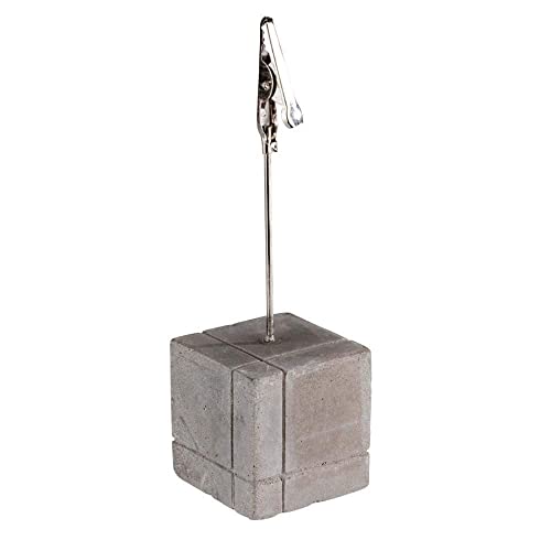 APS 71494 Kartenhalter, 4er Set, Tischkartenhalterung mit Klammer, Fotohalter, Beton, inkl. 30 Beschriftungskarten, 15 x weiß und 15 x schwarz, 3 x 3 x 12 cm APS 71494 Kartenhalter, 4er Set, Tischkartenhalterung mit Klammer, Fotohalter, Beton, inkl. 30 Beschriftungskarten, 15 x weiß und 15 x schwarz, 3 x 3 x 12 cm von APS