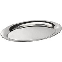 APS Tablett KAFFEEHAUS silber oval 20,0 x 14,5 cm von APS