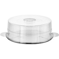 APS Tortenplatte mit 2 Hauben transparent/silber 30,0 cm APS Tortenplatte mit 2 Hauben transparent/silber 30,0 cm von APS