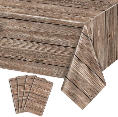 APUXXJUPA Braunes Holz-Tischtuch, Holzkorn-Tischtuch – Dekorationen im Cowboy-Theme für ländliche Hochzeiten und westlich orientierte Partydekorationen APUXXJUPA Braunes Holz-Tischtuch, Holzkorn-Tischtuch – Dekorationen im Cowboy-Theme für ländliche Hochzeiten und westlich orientierte Partydekorationen von APUXXJUPA