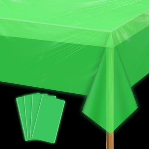 APUXXJUPA Glow Party Green Tischdecke, 4 Stück, wasserdicht, Neon-Party-Dekorationen, Tischdecken für Neon-Abschlussfeier, Hochzeit, Geburtstag, Party-Dekorationen, 130 x 220 cm APUXXJUPA Glow Party Green Tischdecke, 4 Stück, wasserdicht, Neon-Party-Dekorationen, Tischdecken für Neon-Abschlussfeier, Hochzeit, Geburtstag, Party-Dekorationen, 130 x 220 cm von APUXXJUPA