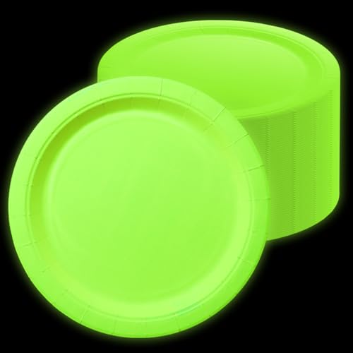 Glühen in der dunklen Neon Geburtstag Teller, 50 Pcs 23 x 23 cm gelb Bulk Pappteller Glow Partyteller für Neon Glow Party Supplies Let's Glow Party Dekorationen Glühen in der dunklen Neon Geburtstag Teller, 50 Pcs 23 x 23 cm gelb Bulk Pappteller Glow Partyteller für Neon Glow Party Supplies Let's Glow Party Dekorationen von APUXXJUPA