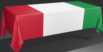 Italienische Tischdecke, 4 Stück rot-weiß-grüne Tischdecken mit Italienischer Flagge für Familienfeiern und Weihnachtsdekorationen in Italien Italienische Tischdecke, 4 Stück rot-weiß-grüne Tischdecken mit Italienischer Flagge für Familienfeiern und Weihnachtsdekorationen in Italien von APUXXJUPA