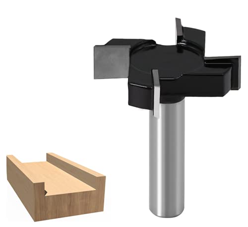 4 Flöten T Nut Planfräser, 2 Zoll Schnittdurchmesser, 12 mm Schaft Hobelfräser spoilboard Fräser Abflachfräser Oberflächenbit, Plattenfräser Holzfräser für Oberfräse 4 Flöten T Nut Planfräser, 2 Zoll Schnittdurchmesser, 12 mm Schaft Hobelfräser spoilboard Fräser Abflachfräser Oberflächenbit, Plattenfräser Holzfräser für Oberfräse von APlus