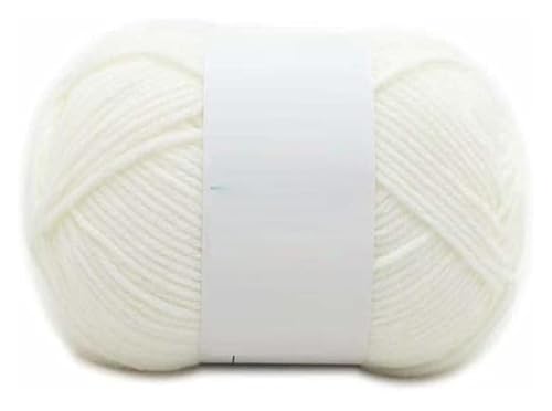 Garn for Handstricken, 50 g, Milch, Bastelstricken, 4-fädig(06 Milky,6PCS) von AQCDPJYU