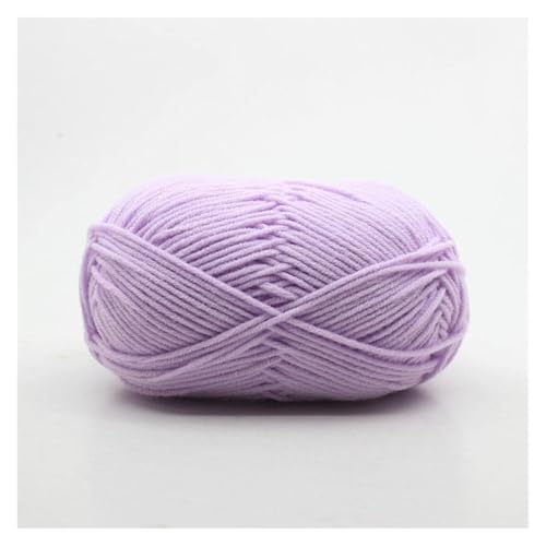 Garn for Handstricken, 50 g, Milch, superweich, Strickgarn aus natürlicher Wolle, 4-fädig(Light Purple 04,2PCS) von AQCDPJYU