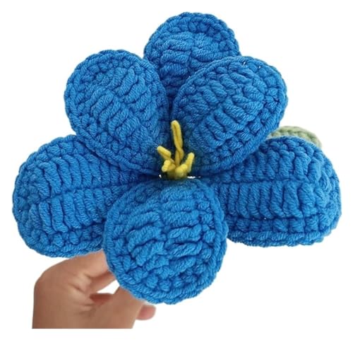 Handgemachte gestrickte Kunstblume aus Wolle, handkünstlicher Tulpenstrauß aus Baumwollgarn, gehäkelte Kunstblumen for die Tischdekoration zu Hause(I) von AQCDPJYU