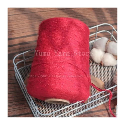 Leichtes, hypoallergenes Doppelstrick-Häkelgarn, 500 Gramm/1 Stück, weiches, feines Seiden-Strickgarn aus Mohair und Kaschmir, Häkelwolle for Stricken von Pullovern und Schals(No.133a) von AQCDPJYU