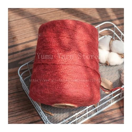 Leichtes, hypoallergenes Doppelstrick-Häkelgarn, 500 Gramm/1 Stück, weiches, feines Seiden-Strickgarn aus Mohair und Kaschmir, Häkelwolle for Stricken von Pullovern und Schals(No.134) von AQCDPJYU