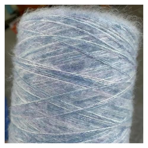Leichtes, hypoallergenes Doppelstrick-Häkelgarn, 500 g/1 Stück, Mohairgarn, weiches, feines Seiden-Strick-Häkelgarn for Stricken von Schals, Pullovern und Schals(2) von AQCDPJYU