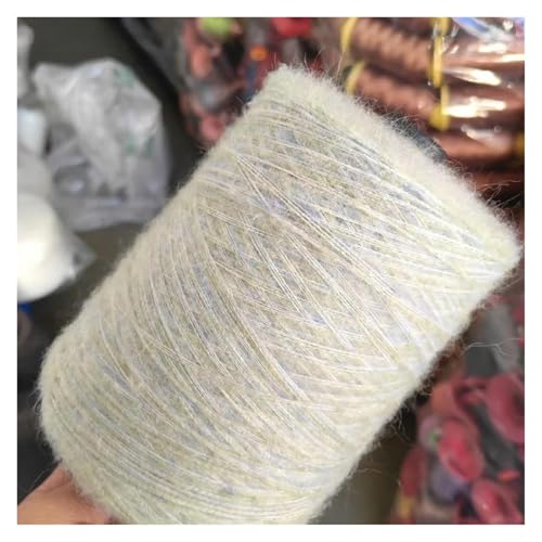 Leichtes, hypoallergenes Doppelstrick-Häkelgarn, 500 g/1 Stück, Mohairgarn, weiches, feines Seiden-Strick-Häkelgarn for Stricken von Schals, Pullovern und Schals(24) von AQCDPJYU