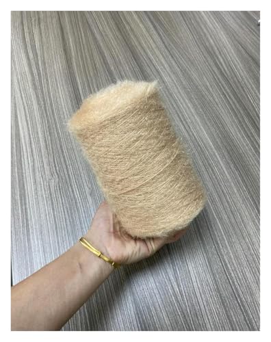Leichtes, hypoallergenes Doppelstrick-Häkelgarn, Ya-Wolle, Spezialgarn, Puppenmantel, Schal, Garn, Häkelgarn, Polyestergarn for Selbermachen, Häkeln, Taschen, Stricken, weiche 500 g Wolle(Beige) von AQCDPJYU
