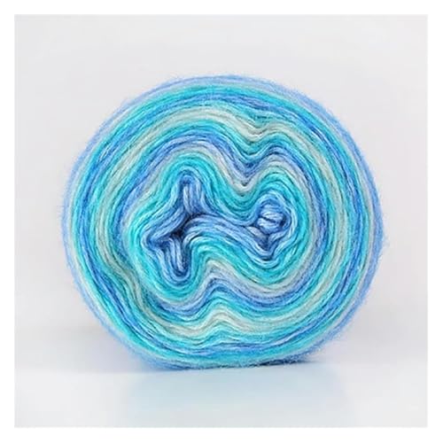 Leichtes, hypoallergenes Doppelstrick-Häkelgarn aus Acrylwolle, Schalgarn, Farbverlaufskuchen, Golfstrick, Acrylwolle, Mütze, Pullover, Häkeln, Spray, 100 g(4) von AQCDPJYU