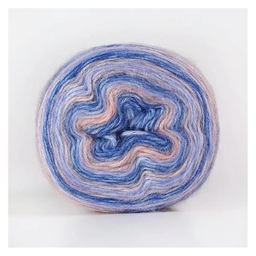 Leichtes, hypoallergenes Doppelstrick-Häkelgarn aus Acrylwolle, Schalgarn, Farbverlaufskuchen, Golfstrick, Acrylwolle, Mütze, Pullover, Häkeln, Spray, 100 g(5) von AQCDPJYU