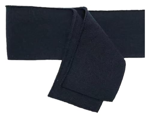 Rippstrickbündchen, Handgelenksmanschette, einlagige dünne Strickrippe, Anti-Pilling, reiner Baumwollgarn-gefärbter Faden, gestrickter Saumstoff, DIY(Dark Blue) von AQCDPJYU