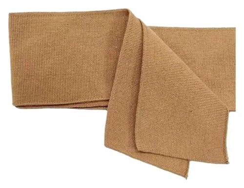 Rippstrickbündchen, Handgelenksmanschette, einlagige dünne Strickrippe, Anti-Pilling, reiner Baumwollgarn-gefärbter Faden, gestrickter Saumstoff, DIY(Khaki) von AQCDPJYU