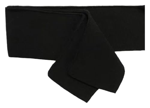 Rippstrickbündchen, Handgelenksmanschette, reiner Baumwollgarn-gefärbter Faden, gestrickter Saumstoff, DIY for Manschetten, Verschleißersatz(Black) von AQCDPJYU