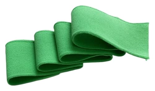 Rippstrickbündchen, Handgelenksmanschette, reiner Baumwollgarn-gefärbter Faden, gestrickter Saumstoff, DIY for Manschetten, Verschleißersatz(Green) von AQCDPJYU