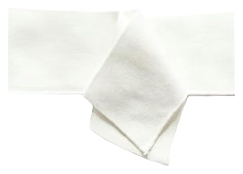 Rippstrickbündchen, Handgelenksmanschette, reiner Baumwollgarn-gefärbter Faden, gestrickter Saumstoff, DIY for Manschetten, Verschleißersatz(Ivory) von AQCDPJYU