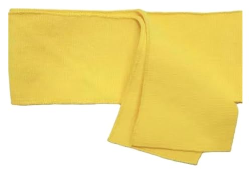 Rippstrickbündchen, Handgelenksmanschette, reiner Baumwollgarn-gefärbter Faden, gestrickter Saumstoff, DIY for Manschetten, Verschleißersatz(Yellow) von AQCDPJYU