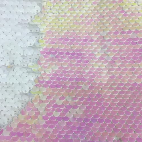 130×100cm Pailletten Material Meerjungfrau von Das Hof Zweifarbig Sequenz, Zweifarbiger Sequenzstoff, Glitzerndes Netz, Sensorischer Wand Pailletten Flip Stoff (20hao,130×100cm) von AQCQDQ