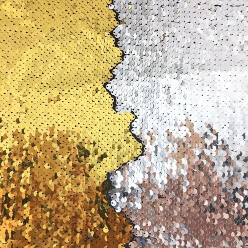 130×100cm Pailletten Material Meerjungfrau von Das Hof Zweifarbig Sequenz, Zweifarbiger Sequenzstoff, Glitzerndes Netz, Sensorischer Wand Pailletten Flip Stoff (27hao,130×100cm) von AQCQDQ