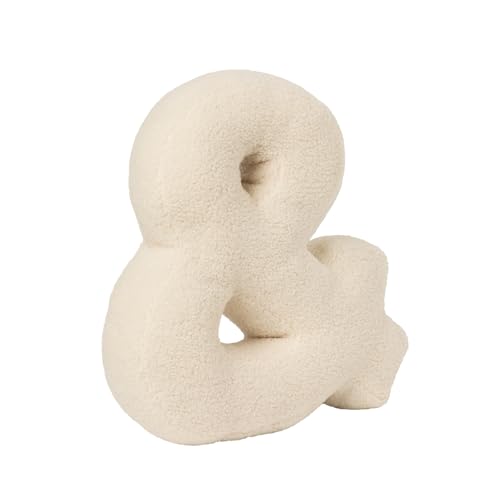 AQCQDQ Buchstabekissen, Kissen als Buchstaben, Waschbar Langlebig Buchstabe Kissen, Kuschelkissen Kinder Buchstabeform Dekokissen Kopfkissen Zierkissen, Kuschelige Kissen Buchstaben (&,40x35x10 cm) von AQCQDQ