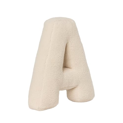 AQCQDQ Buchstabekissen, Kissen als Buchstaben, Waschbar Langlebig Buchstabe Kissen, Kuschelkissen Kinder Buchstabeform Dekokissen Kopfkissen Zierkissen, Kuschelige Kissen Buchstaben (A,40x35x10 cm) von AQCQDQ