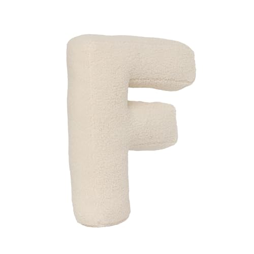 AQCQDQ Buchstabekissen, Kissen als Buchstaben, Waschbar Langlebig Buchstabe Kissen, Kuschelkissen Kinder Buchstabeform Dekokissen Kopfkissen Zierkissen, Kuschelige Kissen Buchstaben (F,40x35x10 cm) von AQCQDQ