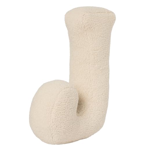 AQCQDQ Buchstabekissen, Kissen als Buchstaben, Waschbar Langlebig Buchstabe Kissen, Kuschelkissen Kinder Buchstabeform Dekokissen Kopfkissen Zierkissen, Kuschelige Kissen Buchstaben (J,40x35x10 cm) von AQCQDQ