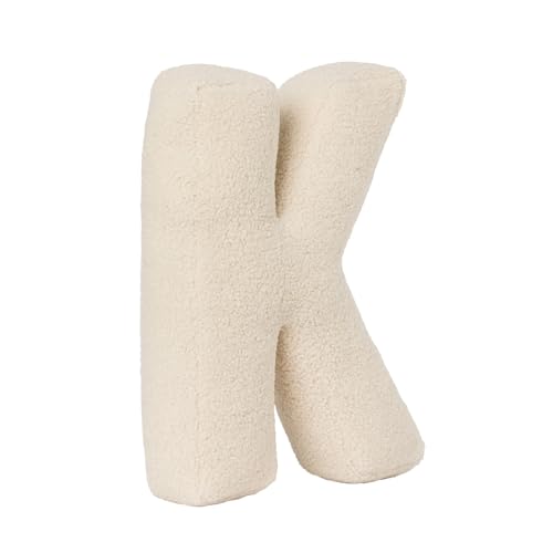 AQCQDQ Buchstabekissen, Kissen als Buchstaben, Waschbar Langlebig Buchstabe Kissen, Kuschelkissen Kinder Buchstabeform Dekokissen Kopfkissen Zierkissen, Kuschelige Kissen Buchstaben (K,40x35x10 cm) von AQCQDQ