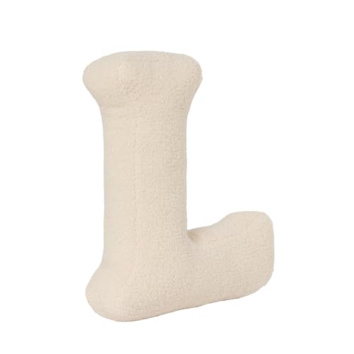AQCQDQ Buchstabekissen, Kissen als Buchstaben, Waschbar Langlebig Buchstabe Kissen, Kuschelkissen Kinder Buchstabeform Dekokissen Kopfkissen Zierkissen, Kuschelige Kissen Buchstaben (L,40x35x10 cm) von AQCQDQ