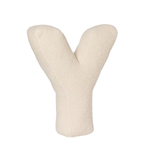 AQCQDQ Buchstabekissen, Kissen als Buchstaben, Waschbar Langlebig Buchstabe Kissen, Kuschelkissen Kinder Buchstabeform Dekokissen Kopfkissen Zierkissen, Kuschelige Kissen Buchstaben (Y,40x35x10 cm) von AQCQDQ