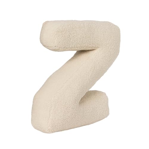 AQCQDQ Buchstabekissen, Kissen als Buchstaben, Waschbar Langlebig Buchstabe Kissen, Kuschelkissen Kinder Buchstabeform Dekokissen Kopfkissen Zierkissen, Kuschelige Kissen Buchstaben (Z,40x35x10 cm) von AQCQDQ