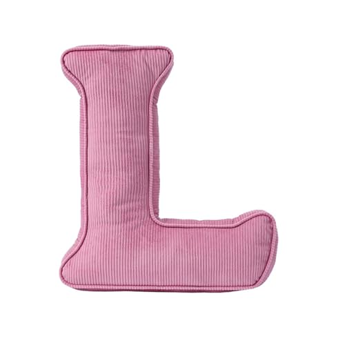 AQCQDQ Buchstabenkissen, Buchstaben Kissen, Englisches AlphabetKissen, Waschbar Langlebig Buchstabe, für Kinderzimmer Sofa Bett Boden (L,40x35x10 cm) von AQCQDQ