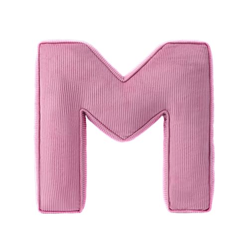 AQCQDQ Buchstabenkissen, Buchstaben Kissen, Englisches AlphabetKissen, Waschbar Langlebig Buchstabe, für Kinderzimmer Sofa Bett Boden (M,40x35x10 cm) von AQCQDQ