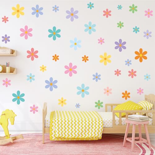 Gänseblümchen Blume Wandtattoo, Sticker Blumen, Buntes Wandtattoo Blumen Wandaufkleber Wandsticker Kinderzimmer Mädchen, DIY Blumen-Wandaufkleber für Kinderzimmer Gänseblümchen Blume Wandtattoo, Sticker Blumen, Buntes Wandtattoo Blumen Wandaufkleber Wandsticker Kinderzimmer Mädchen, DIY Blumen-Wandaufkleber für Kinderzimmer von AQCQDQ