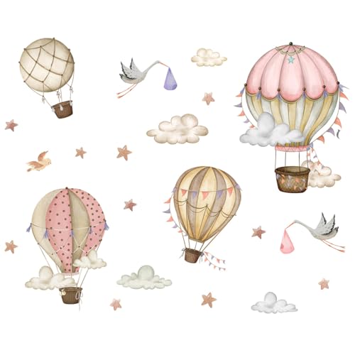 Heißluftballon Wandsticker, Wandtattoo Heißluftballon Wolken Wandaufkleber, Eißluftballon Und Wolken-Wanddekoration, Wandsticker Kinderzimmer Heißluftballon DIY Wanddekoration Heißluftballon Wandsticker, Wandtattoo Heißluftballon Wolken Wandaufkleber, Eißluftballon Und Wolken-Wanddekoration, Wandsticker Kinderzimmer Heißluftballon DIY Wanddekoration von AQCQDQ