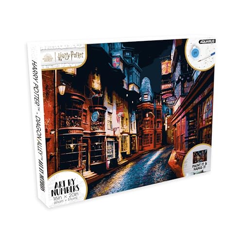 AQUARIUS Harry Potter Diagon Alley Art by Numbers – 40,6 x 50,8 cm Harry-Potter-Thema, Malen nach Zahlen für Erwachsene und Kinder – DIY Malen nach Zahlen für Anfänger – Offizielles Lizenzprodukt AQUARIUS Harry Potter Diagon Alley Art by Numbers – 40,6 x 50,8 cm Harry-Potter-Thema, Malen nach Zahlen für Erwachsene und Kinder – DIY Malen nach Zahlen für Anfänger – Offizielles Lizenzprodukt von AQUARIUS