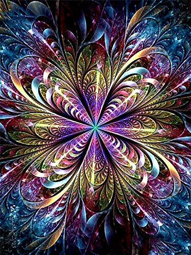 AQjept 5D Diamond Painting Full Set Mandala Religiöse Kunst Diamant Malerei Set Für Erwachsene Und Er Home Wall Décor 40X50Cm Rahmenlos von AQjept